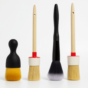 Pack de 4 Brosses Detailing Voiture – Nettoyage Intérieur & Jantes