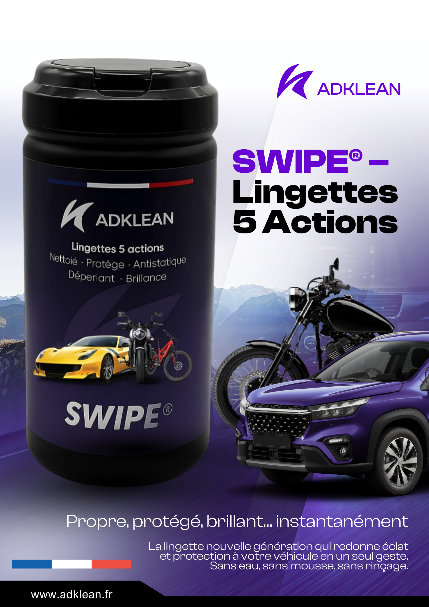 Swipe - Lingettes nettoyantes 5-en-1 ADKLEAN – Image 2