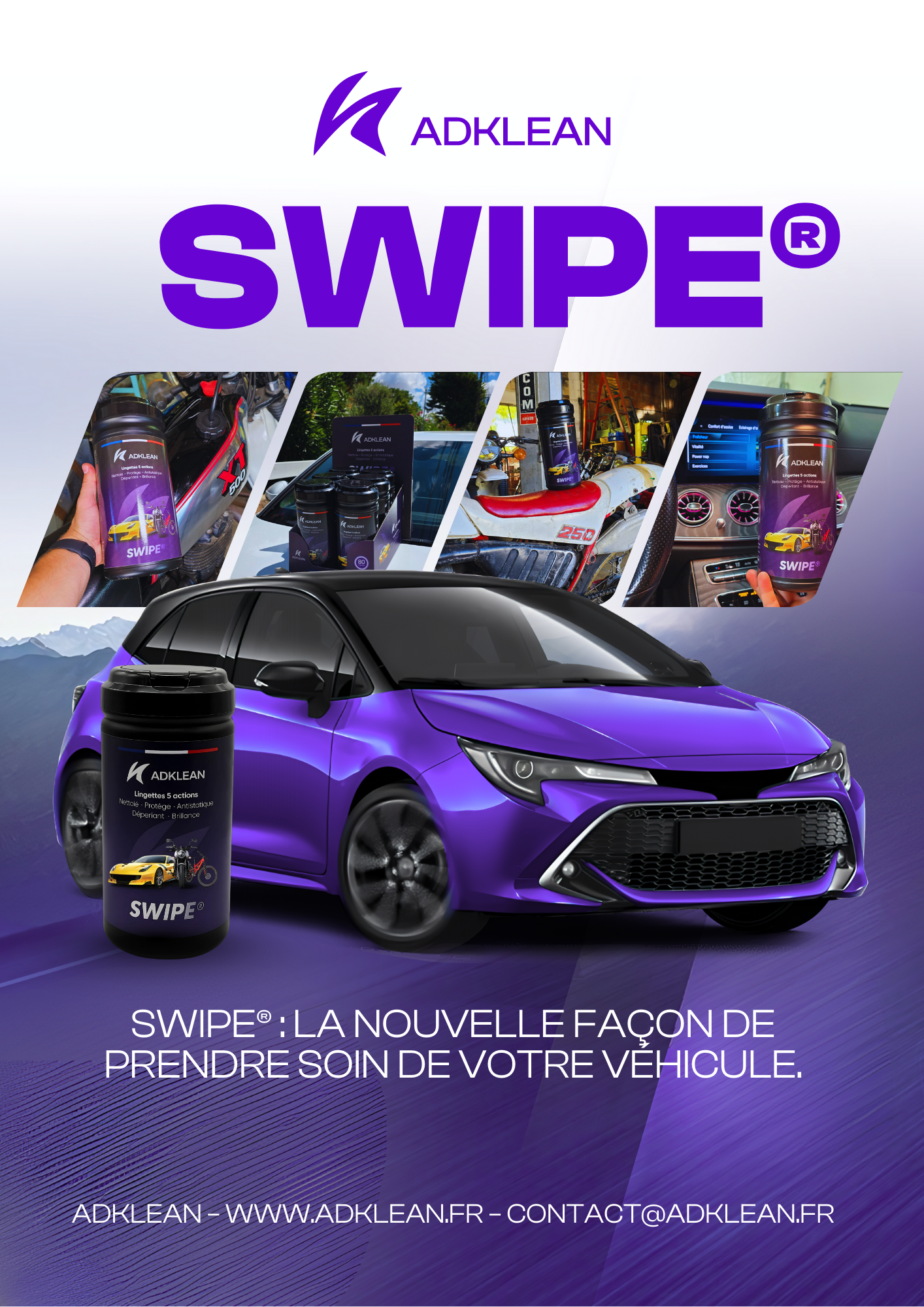 Swipe - Lingettes nettoyantes 5-en-1 ADKLEAN – Image 6