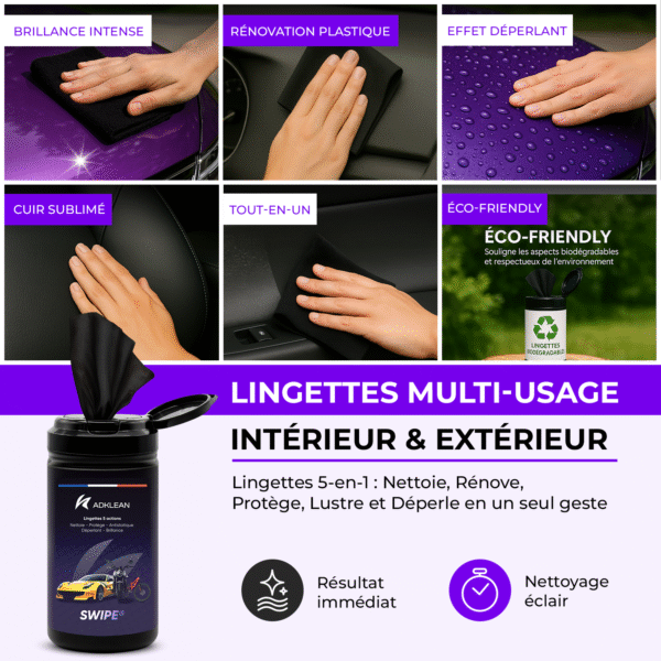 Swipe - Lingettes nettoyantes 5-en-1 ADKLEAN – Image 10